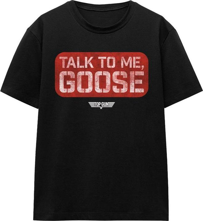 Actual product image Top Gun Unisex Adult Talk To Me Goose Stamp T-Shirt (L)