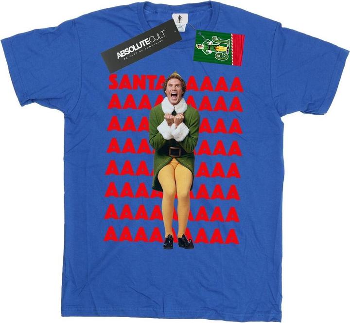 Actual product image Elf Mens Buddy Santa Scream T-Shirt (XXL)
