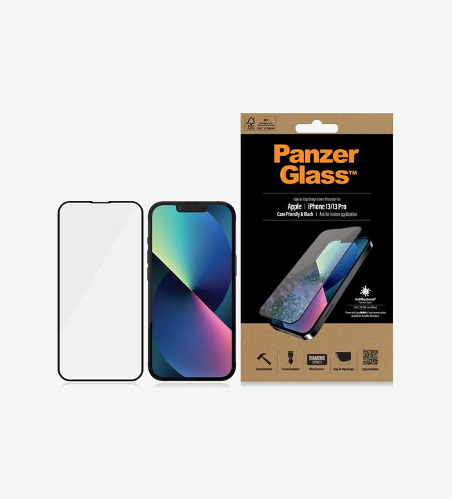 Actual product image PanzerGlass Display protection film (1 Piece, Apple iPhone 13)