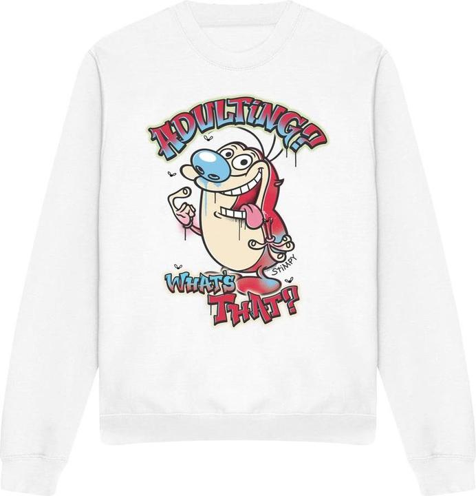 Ren & Stimpy Adulting Whats That? Sweatshirt