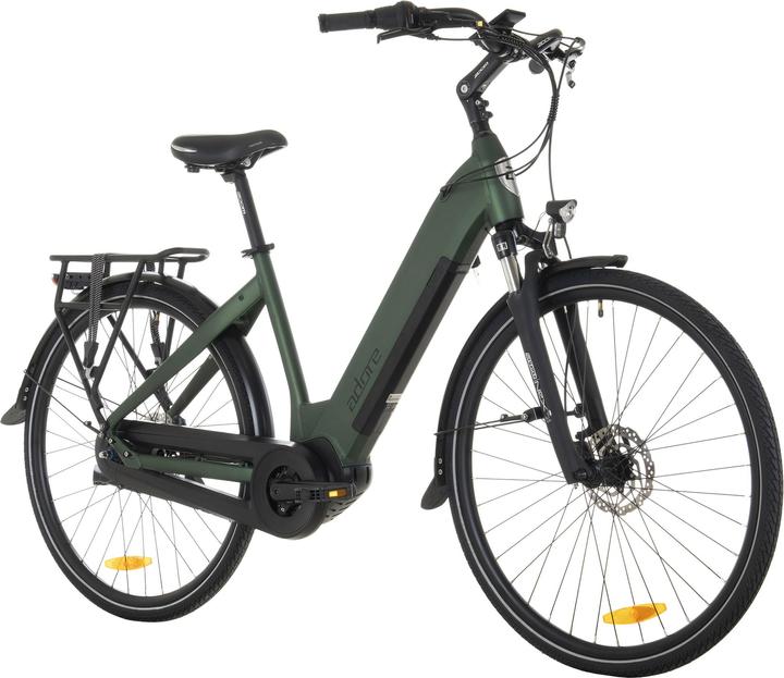 Produktbild Adore E-Citybike 28" Alu Cityfahrrad CX-280 Mittelmotor 60NM / 15Ah British Green matt (48 cm)