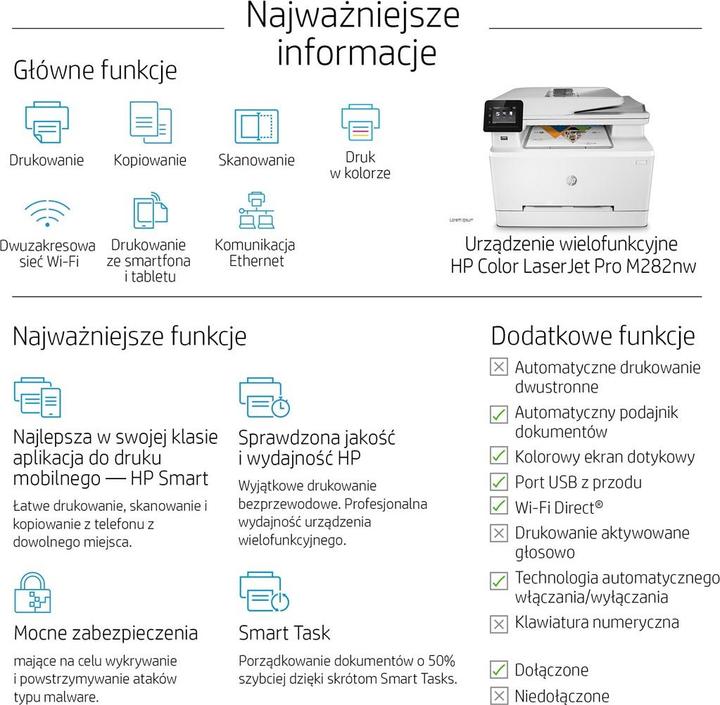 Produktbild HP Color LaserJet Pro M282nw (Laser, Farbe)