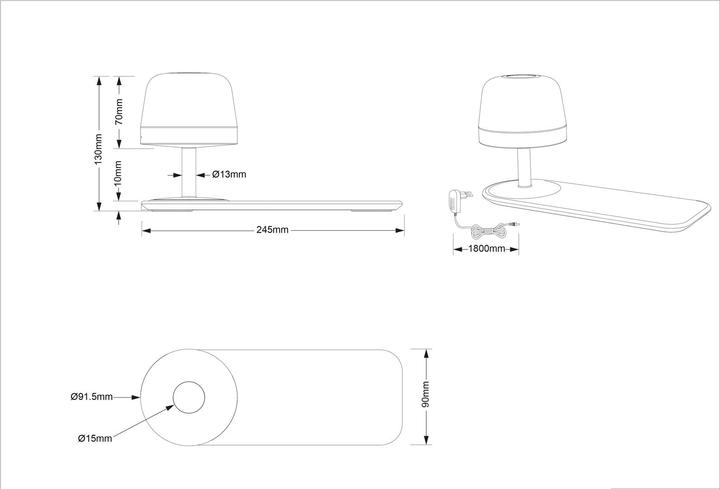 Actual product image Nino Leuchten ADAM table lamp (1000 lm)