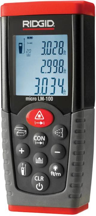 Actual product image Ridgid Laser range finder LM-100. 50 meters