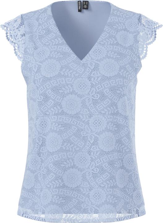 Pieces Pcolline Sl Lace V-Neck Top Wvn Noos