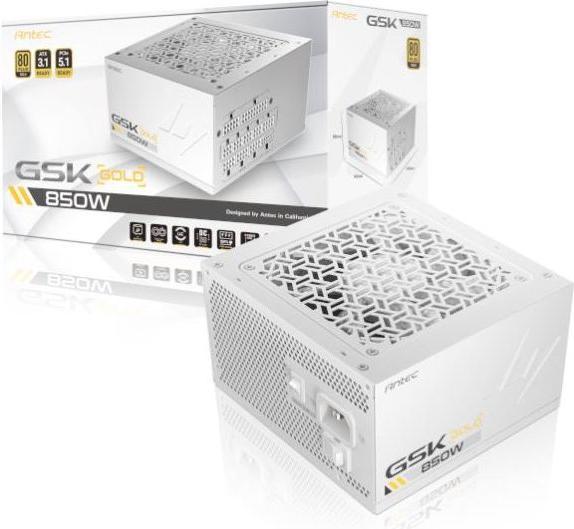 Actual product image Antec Netzteil GSK 850 EC ATX3.1/Gen5/F-Modular/80+ Gold wh retail (850 W)
