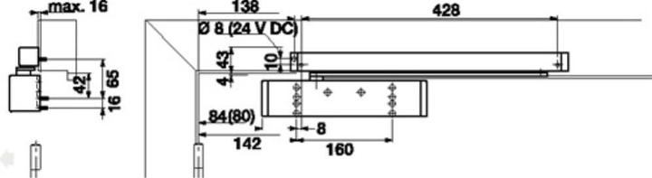 Actual product image Dormakaba Door closer TS 93 B Contur Design (Indoor)