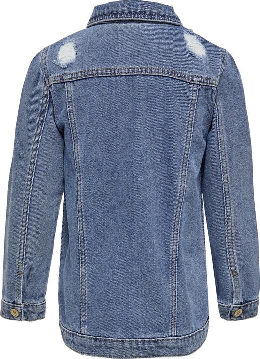 Produktbild Only Lange Used-Look Jeansjacke (140)