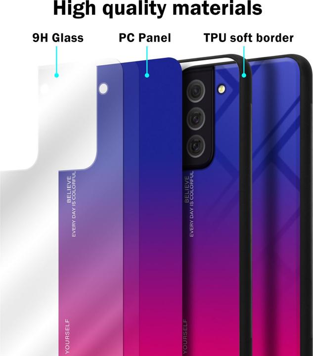 Immagine prodotto Cadorabo Manicotto per vetro in TPU a 2 colori (Samsung Galaxy S22+)