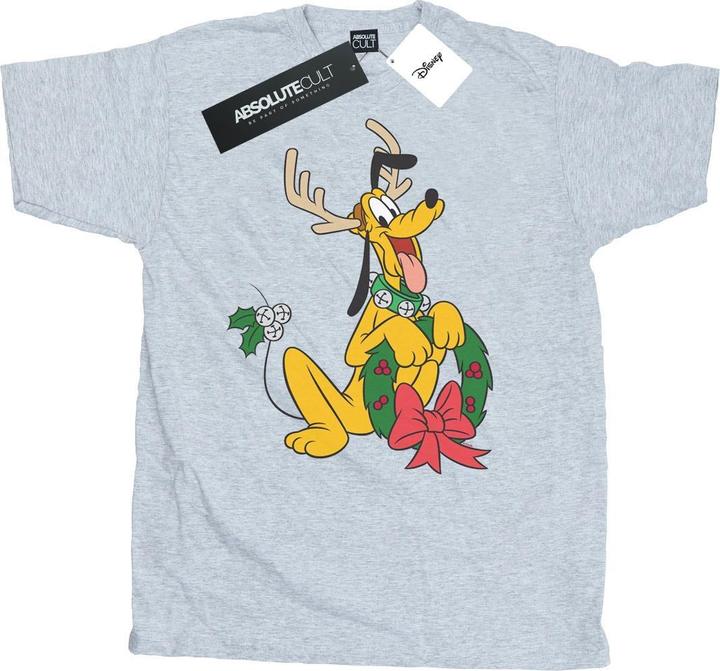Actual product image Disney Mens Pluto Christmas Reindeer T-Shirt (XXL)