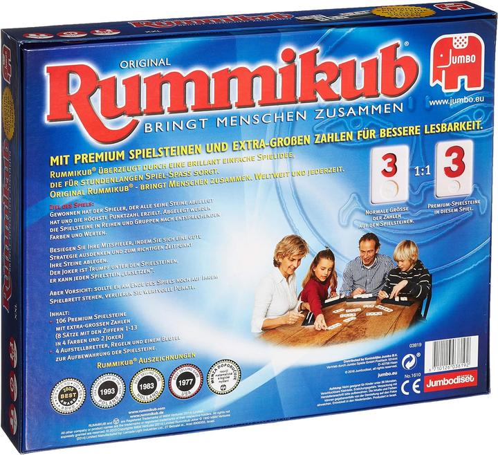 Immagine prodotto Jumbo Rummikub originale XXL (Tedesco)