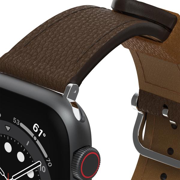 Actual product image OtterBox Symmetry Cactus Leather Watch Band for Apple Watch 9/8/7 45mm (42 mm, 45 mm, 44 mm, Vegan Leather, Watch Series 3 42mm, Apple Watch Series 10)