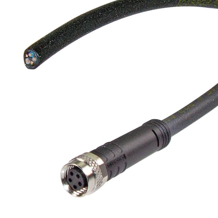 Produktbild Led2work Anschlusszubehör Sensor Kabel 2m PUR M8 Sensorbuchse 5-polig/offene Leitungsenden 24V DC