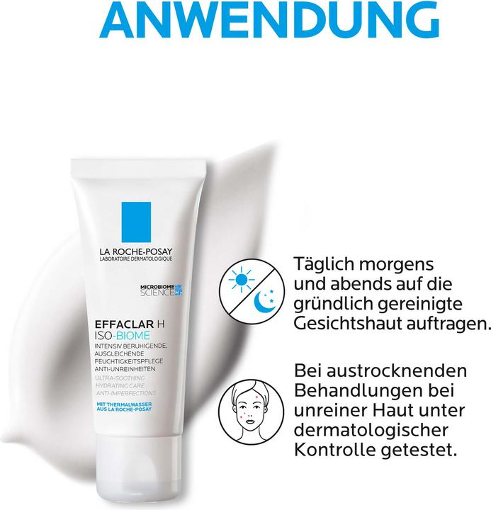 Actual product image La Roche Posay Effaclar H Isobiome (40 ml, 24h cream)