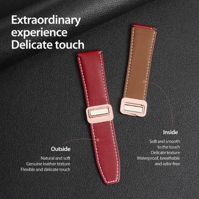 Actual product image Dux Ducis YA Series genuine leather strap (20 mm, Genuine leather, Galaxy Watch6, Gear S2 Classic, Galaxy Watch3 (41mm), Spigot width 20 mm)