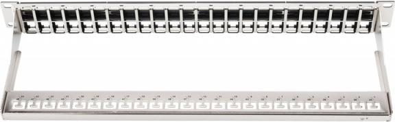 Image du produit Digitus Panneau de brassage 1U pour modules Keystone 48 ports 48,3cm 19 pouces noir RAL 9005