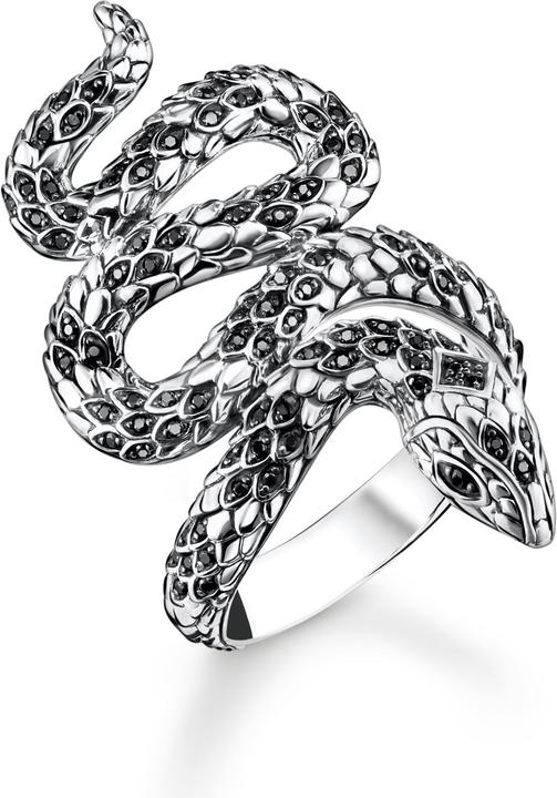 Produktbild Thomas Sabo Ring geschwärzt Schlange (56, 925 Silber)