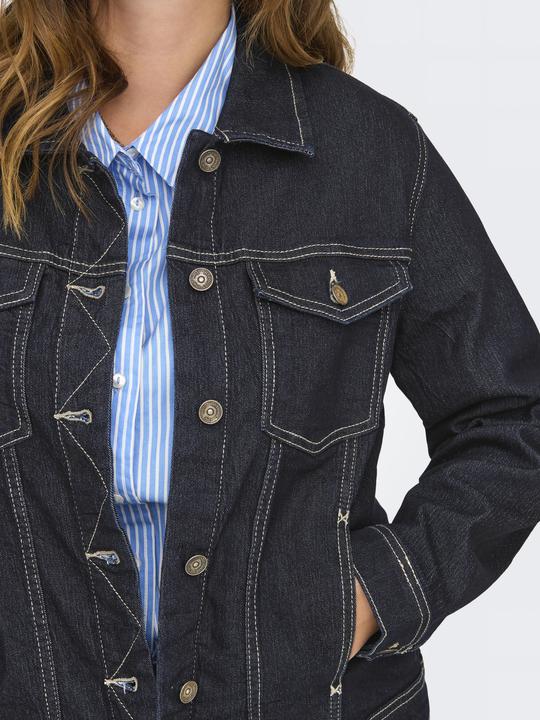 Actual product image Only Fly-away collar cuffs with button jacket denim jacket (44)