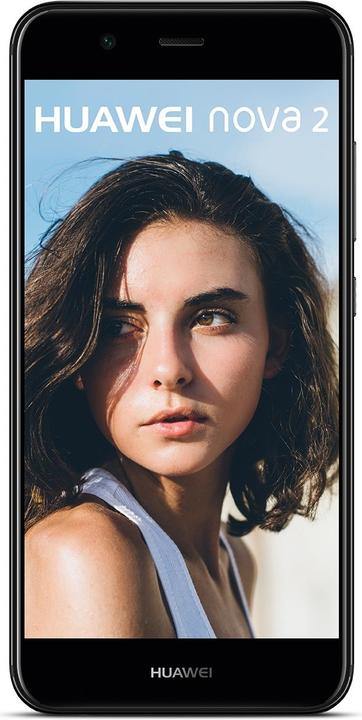 Huawei Nova 2 (64 GB, Graphite Black, 5", Hybrid Dual SIM, 12 Mpx, 4G)
