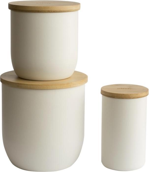 Actual product image Pebbly Metal cookie tin white 2300ml/15x15x15.5 cm (2.30 l)