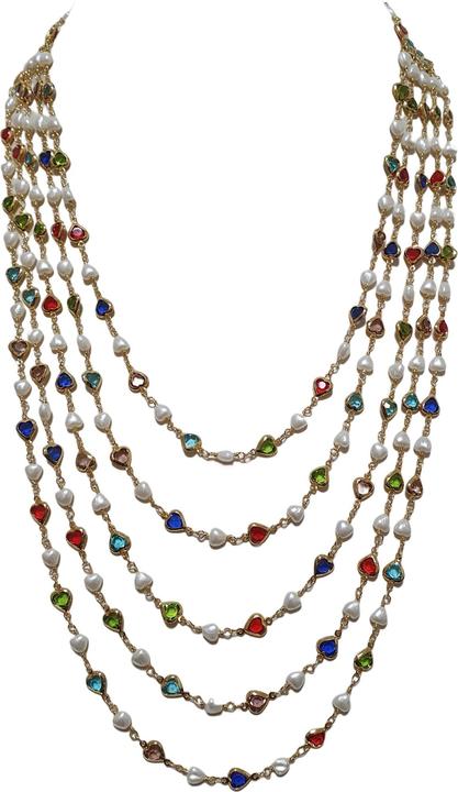 Immagine prodotto L'Officiel Collana cinque fili multicolore