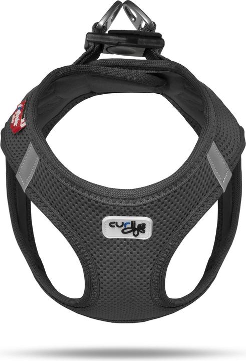Actual product image Curli Harness Vest Air-Mesh XL, Black (XL, Dog, General)