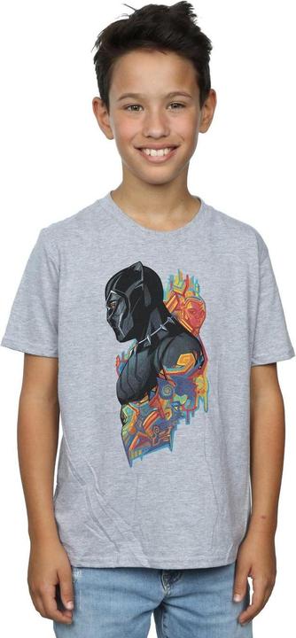 Actual product image Boys Black Panther Profile T-Shirt (152, 158)