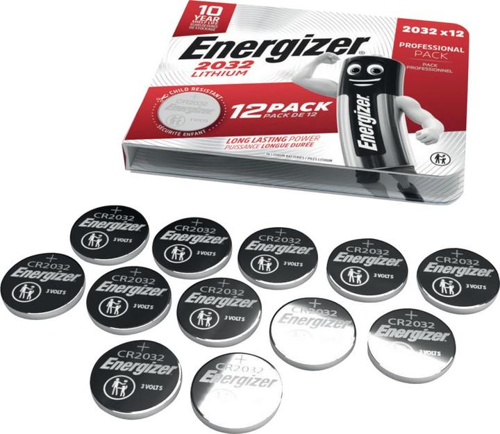 Produktbild Energizer Lithium CR2032 (12 Stk., CR2032, 240 mAh)