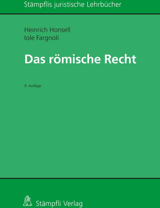 Produktbild Römisches Recht (Deutsch, Iole Fargnoli, Heinrich Honsell, 2021)