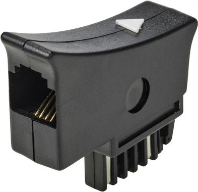 Immagine prodotto Renkforce Adattatore telefonico (analogico) (1x spina TST - 1x spina RJ11 6p4c) Nero
