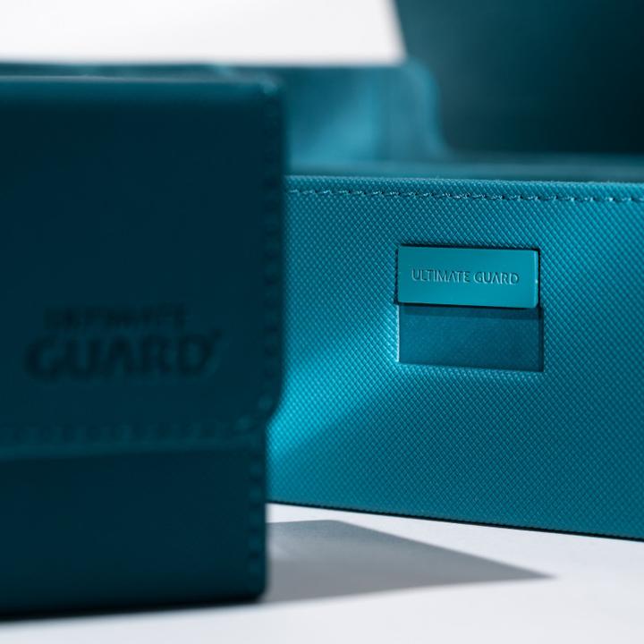 Image du produit Ultimate Guard Boîte à cartes XenoSkin Superhive 550+ bleu pétrole