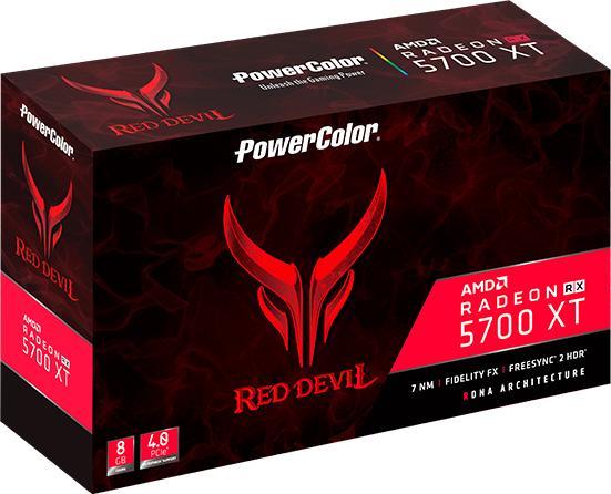 Actual product image Powercolor Radeon RX 5700 XT Red Devil (8 GB)