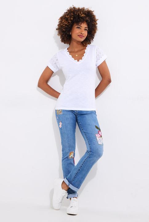 Produktbild Joe Browns Broderie V-Neck Tee (46)