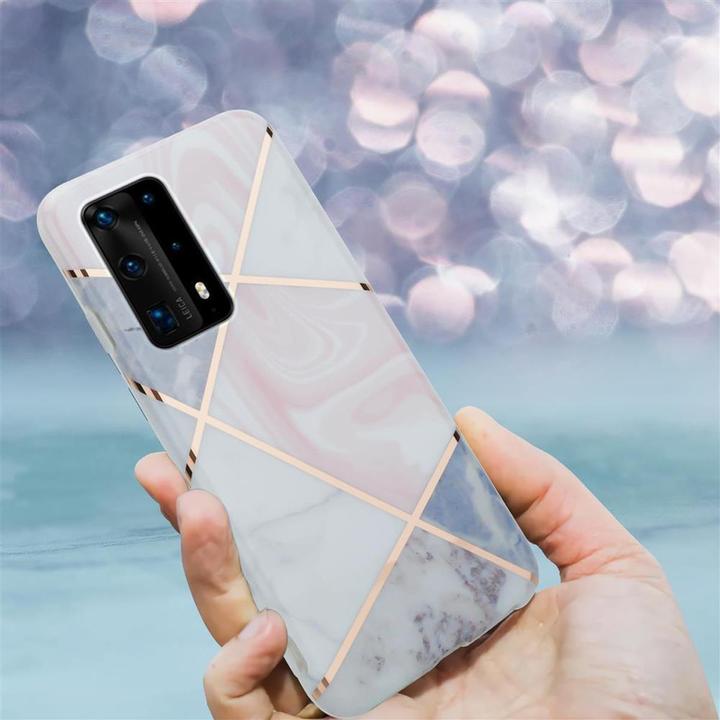 Produktbild Cadorabo IMD TPU Bunter Marmor Cover (Huawei P40)