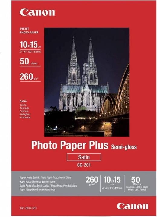 Actual product image Canon SG-201 Plus Semi-Gloss (260 g/m², 10 x 15 cm, 50 x)