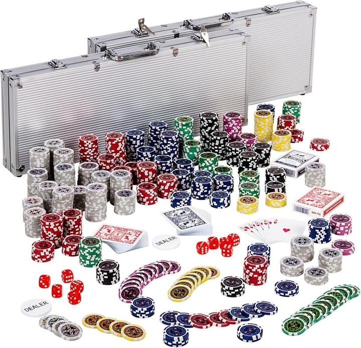 Produktbild Games Planet Pokerkoffer, 1000 Laserchips, Aluminium