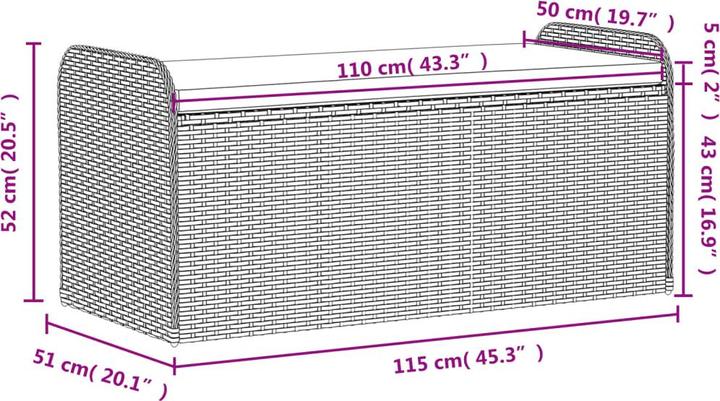 Actual product image VidaXL 10-tlg. Garten-Lounge-Set mit Kissen