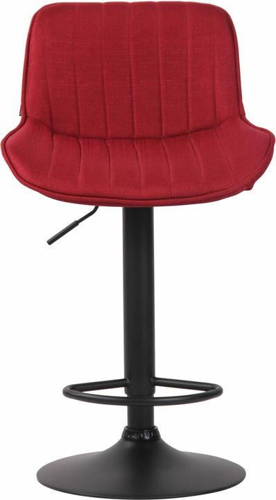 Image du produit CLP Lot de 2 tabourets de bar Lentini tissu noir, rouge