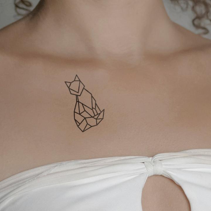 Produktbild minink Temporäres Tattoo – Geometrischer Fuchs