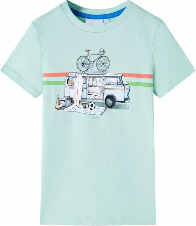 Immagine prodotto VidaXL Maglietta per bambini Verde menta chiaro 140,Materiale: 100 (140)