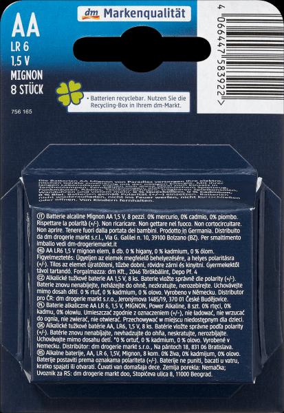 Immagine prodotto Paradies Batterie di potenza alcaline Mignon AA (8 pz., AA)