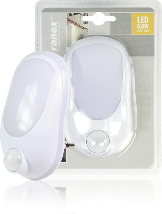 Actual product image Ranex LED Night Light with Motion Detector, Day/Night Sensor - 0.4 Watt 6000.293 White