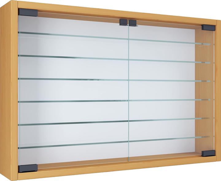 Image du produit VCM Bois verre suspendu vitrine murale vitrine collectionneur vitrine Mandosa XL (60 x 10 x 40 cm)