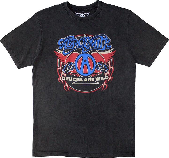 Aerosmith Rainbow Spade Stone Wash
