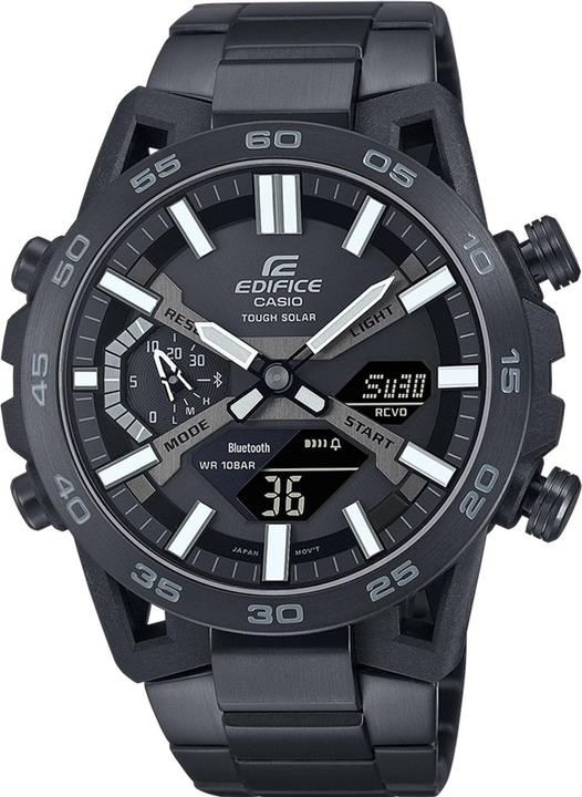 Actual product image Casio ECB-2000DC-1BEF (Digital watch, Analogue wristwatch, Radio-controlled clock, 48 mm)
