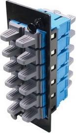 Produktbild Molex LC Quad 12 Fibre MM OM3 adapter plate Aqua (CAT3)