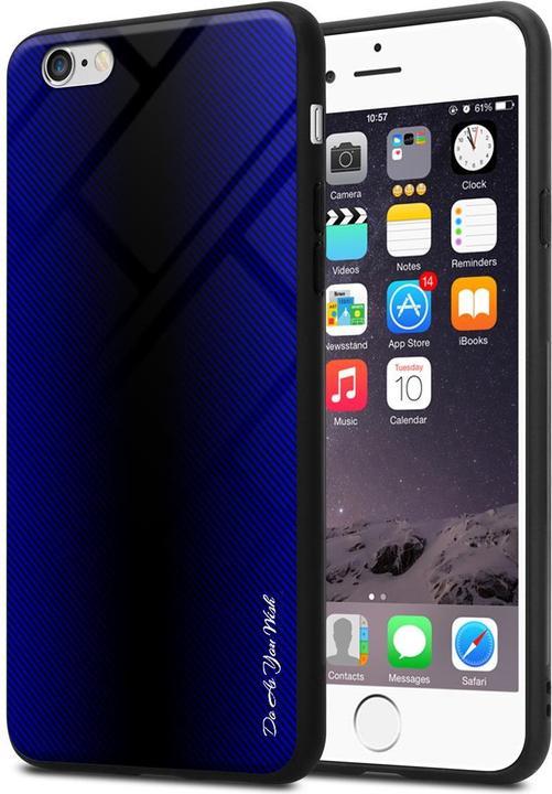 Actual product image Cadorabo TPU Striped Glass Cover (Apple iPhone 6)