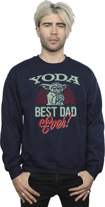 Actual product image Star Wars Mens Mandalorian Yoda Dad Sweatshirt (XL)