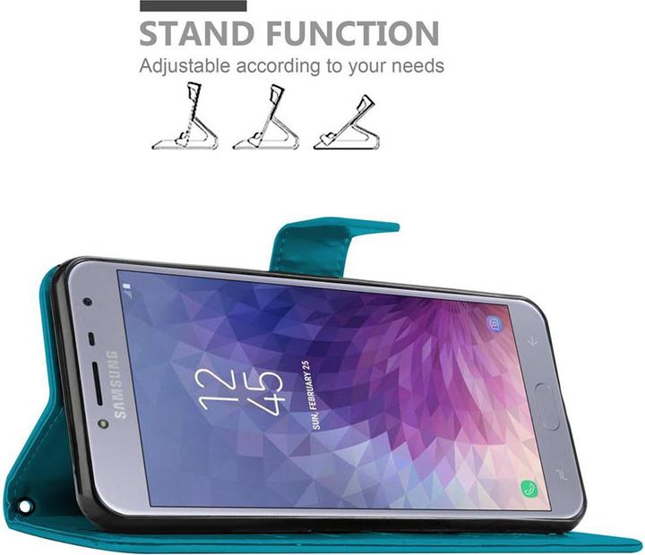 Actual product image Cadorabo Flower Book Cover (Samsung Galaxy J4 (2018))