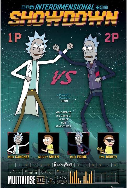 Actual product image Rick And Morty Showdown Paper Poster (91 x 61 cm)